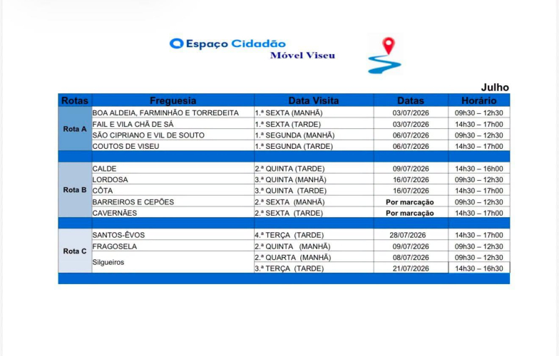 Espaço do Cidadão – Atendimento na Freguesia